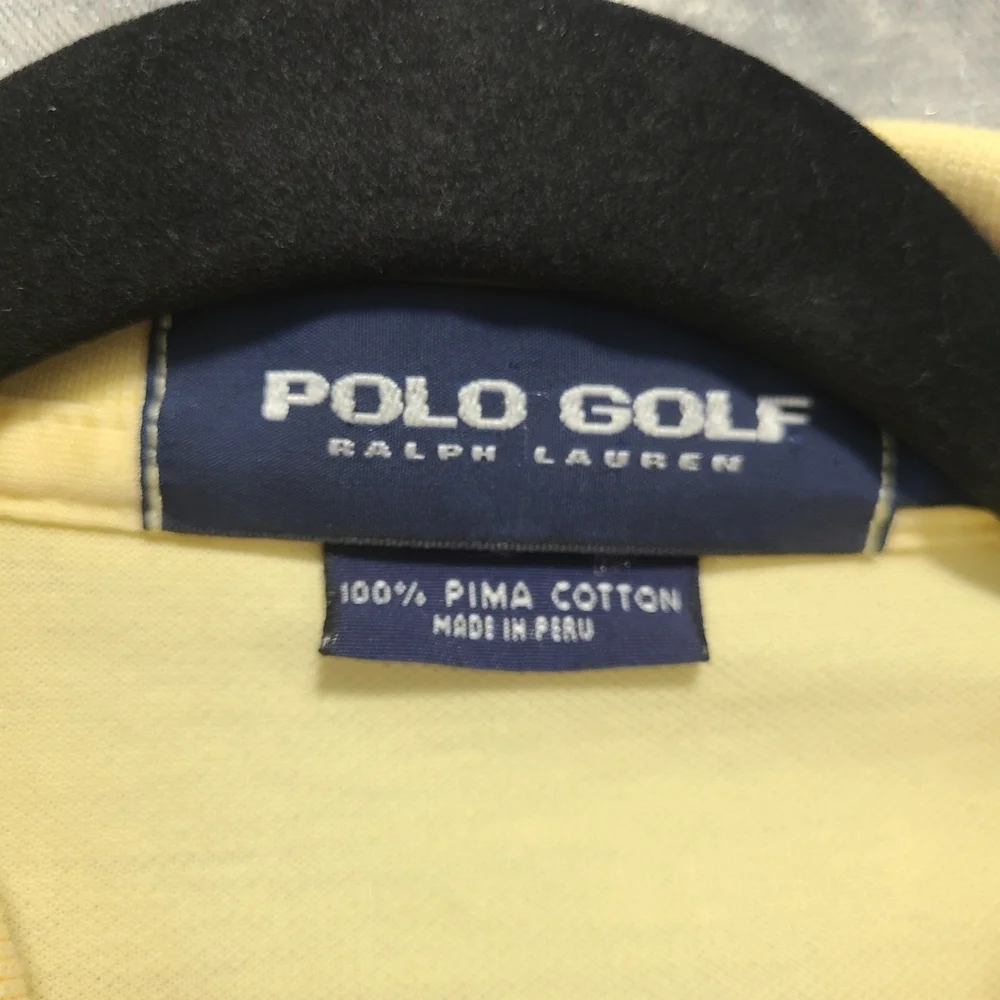Polo Golf Ralph Lauren‎ Men's Polo Shirt Size Large Yellow